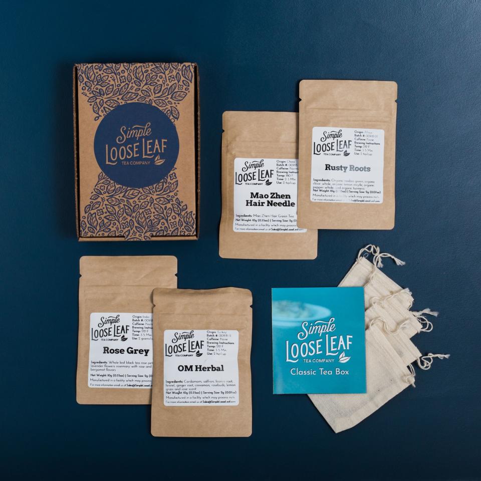 Hand-Packaged Loose Leaf Tea Subscription Box