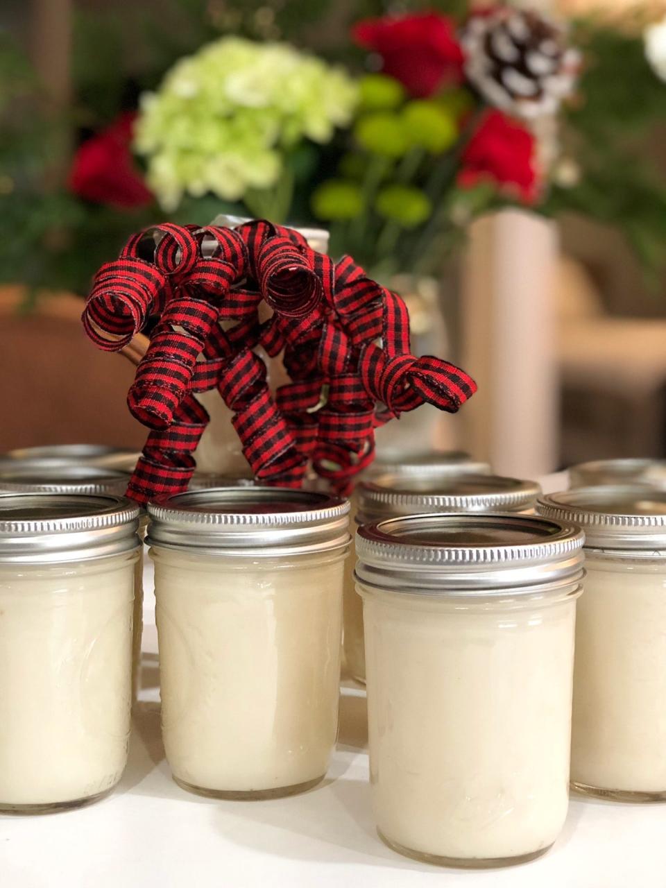 Holiday sweetness: my batch of Puerto Rican-style coquito, ready to be gifted.