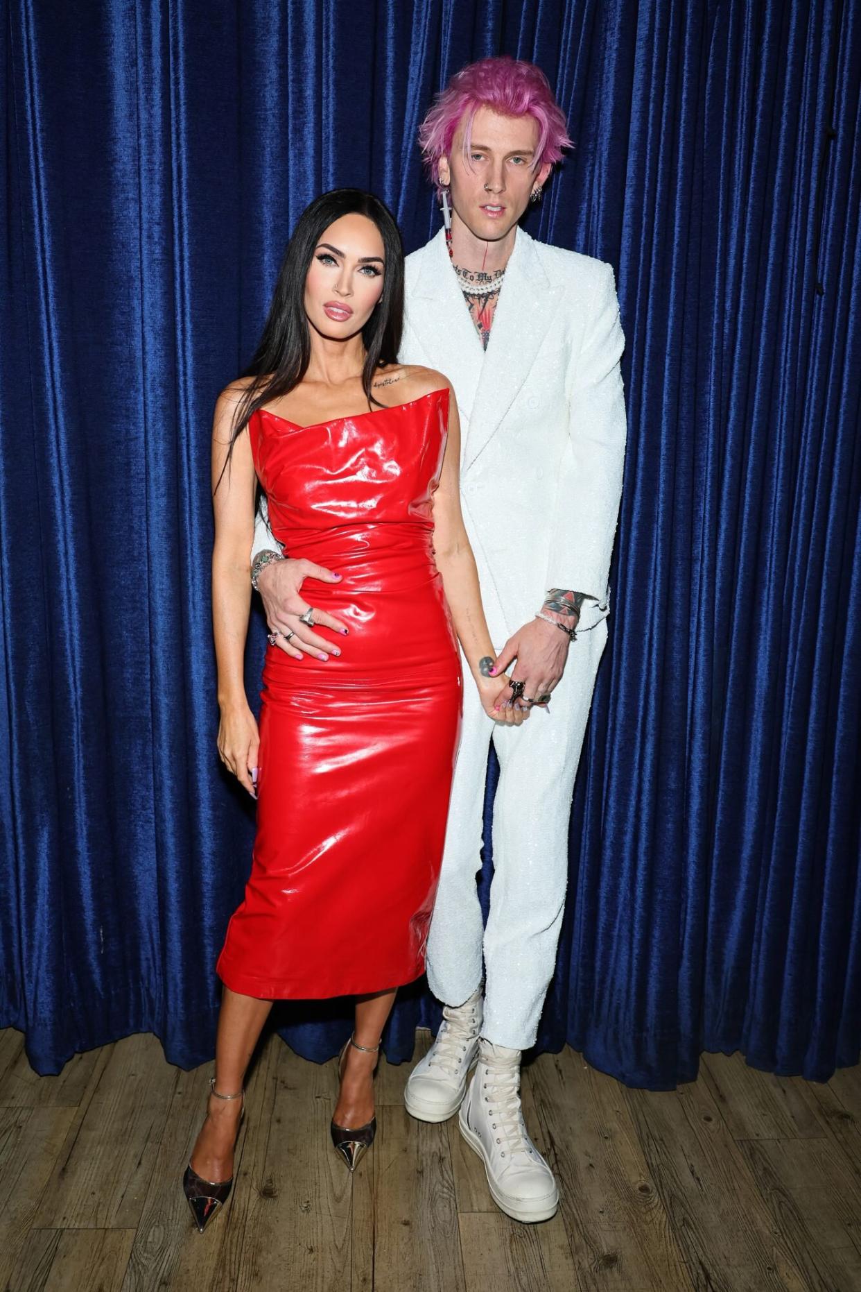 Megan Fox and Machine Gun Kelly attend the "Taurus" premiere during the 2022 Tribeca Festival at Beacon Theatre on June 09, 2022 in New York City.