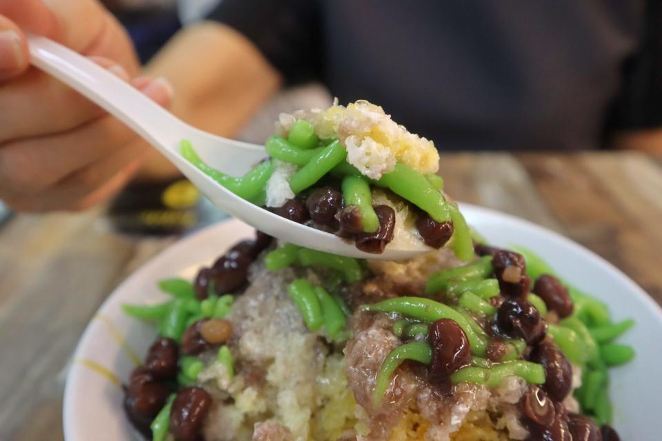 traditional penang cuisine - chendol closeup