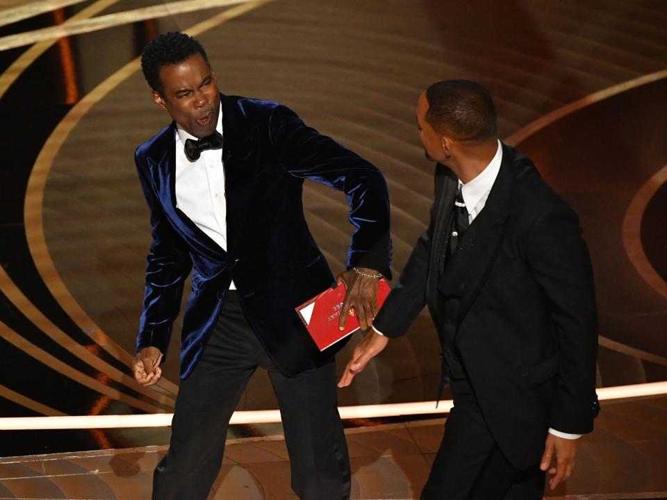 will smith slaps chris rock at the oscars