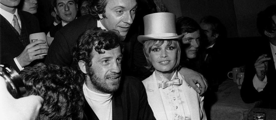 Jean-Paul Belmondo et Brigitte Bardot en 1970.
