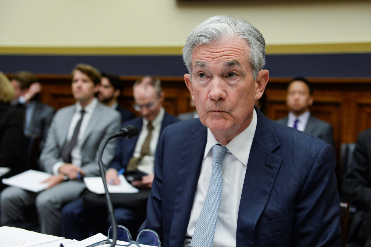U.S. Federal Reserve Board Chair Jerome Powell testifies before a House Financial Services Committee hearing in Washington, U.S., June 23, 2022. REUTERS/Mary F. Calvert