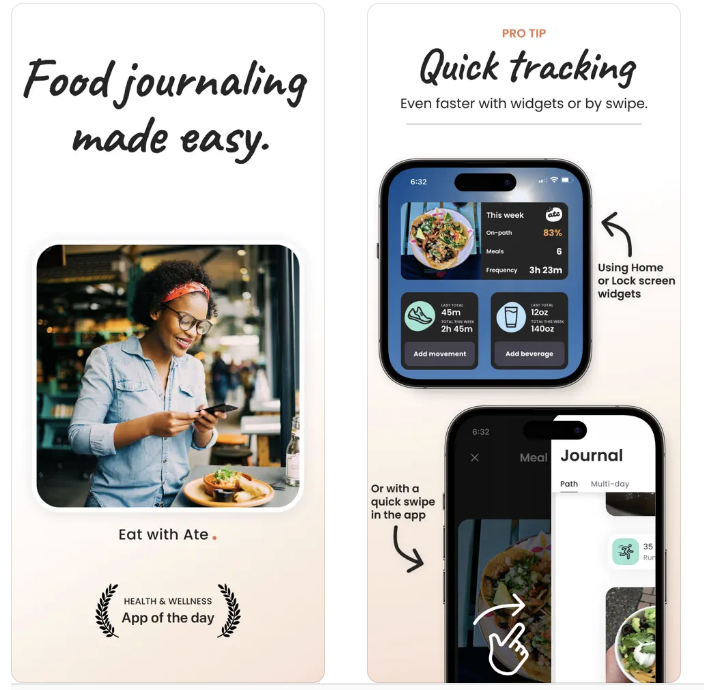 ate diary is one of the best food tracking apps