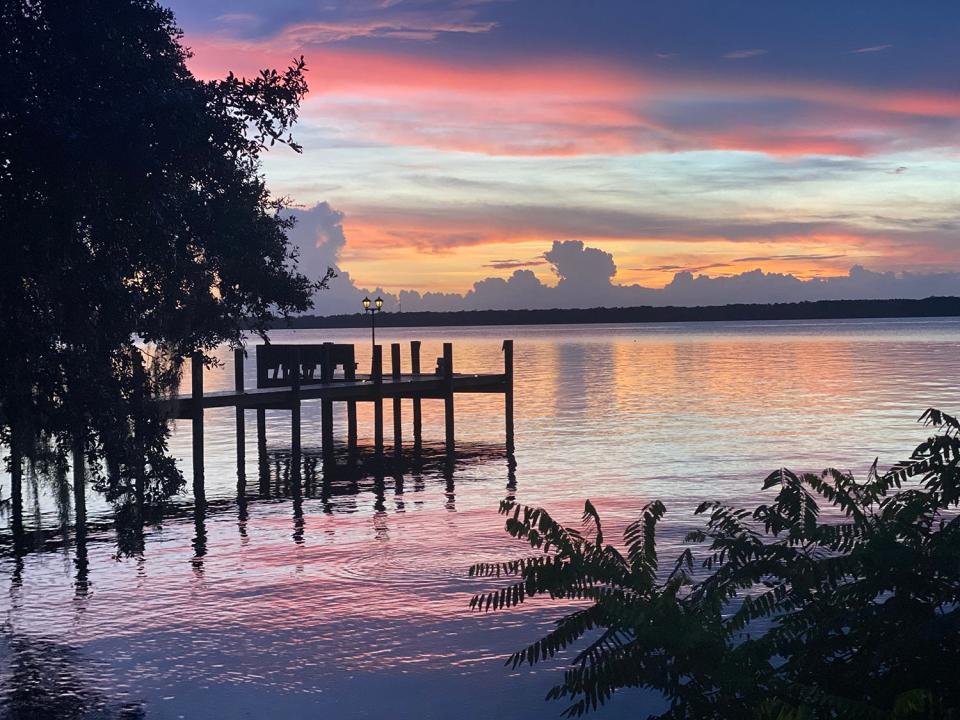 Sunset on the St. Johns River in East Palatka.