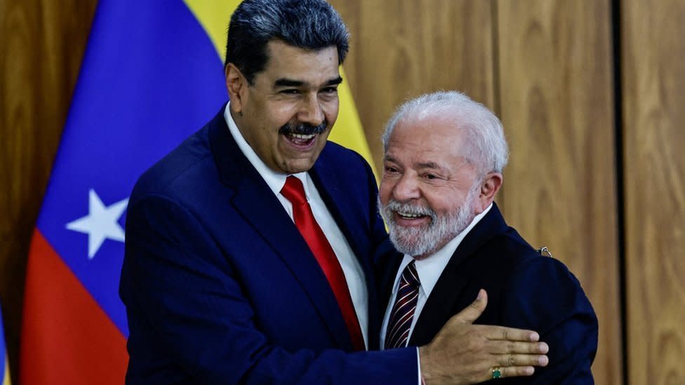 Nicolás Maduro junto a Luiz Inácio Lula da Silva.
