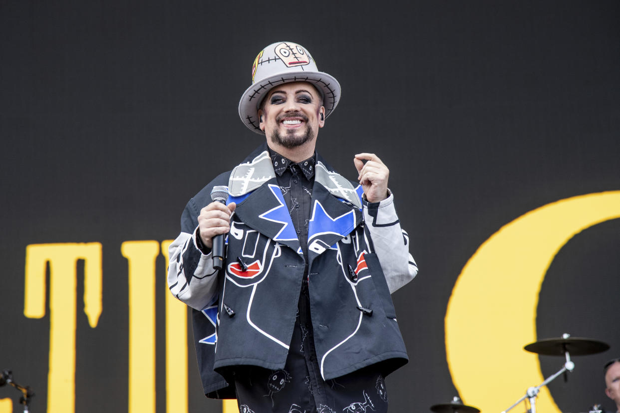 Boy George of Boy George and Culture Club performs on the second weekend of the Austin City Limits Music Festival at Zilker Park on Saturday, Oct. 15, 2022, in Austin, Texas. (Photo by Amy Harris/Invision/AP)