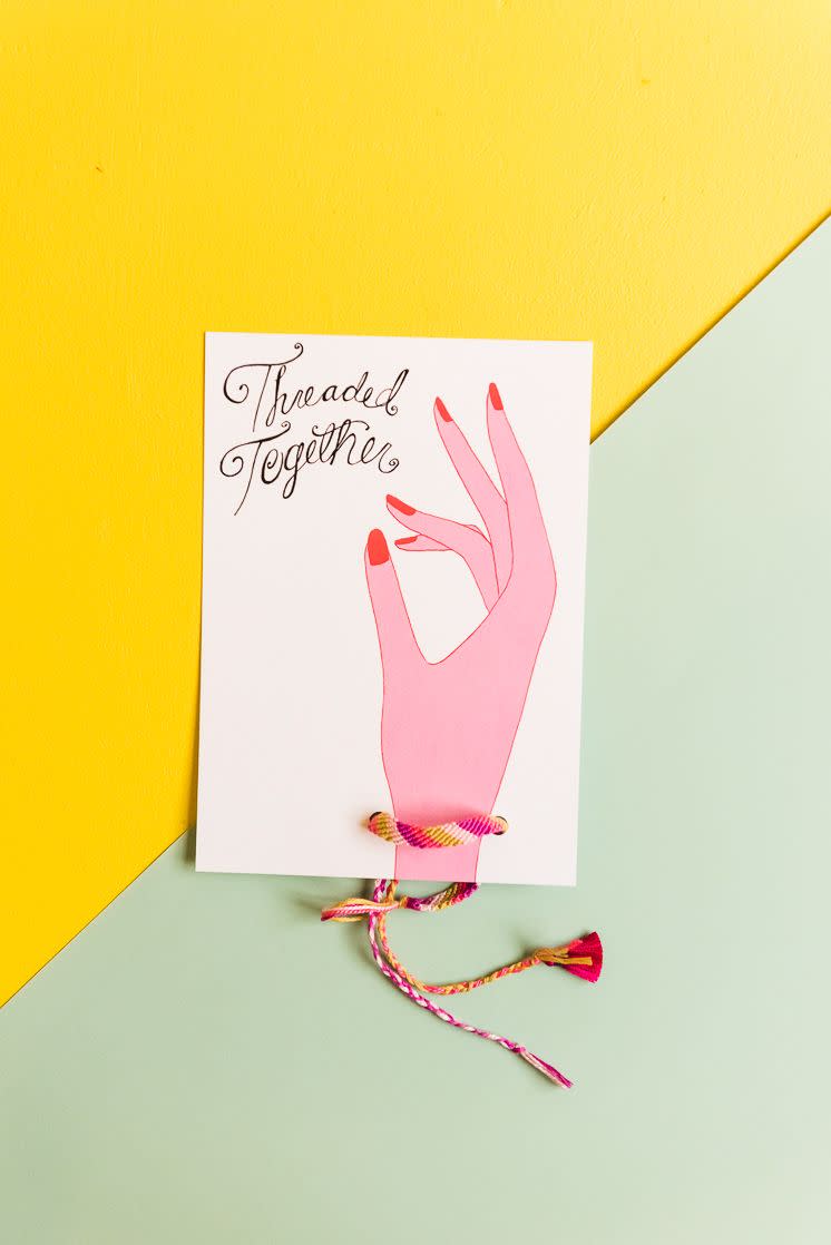 23) Friendship Bracelet Card