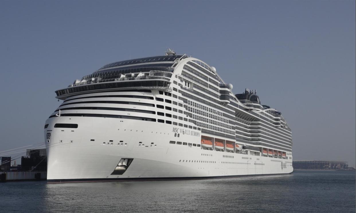 <span>An MSC Cruises ship. The boat involved was the Meraviglia, which is owned by Geneva-based company.</span><span>Photograph: Hassan Ammar/AP</span>