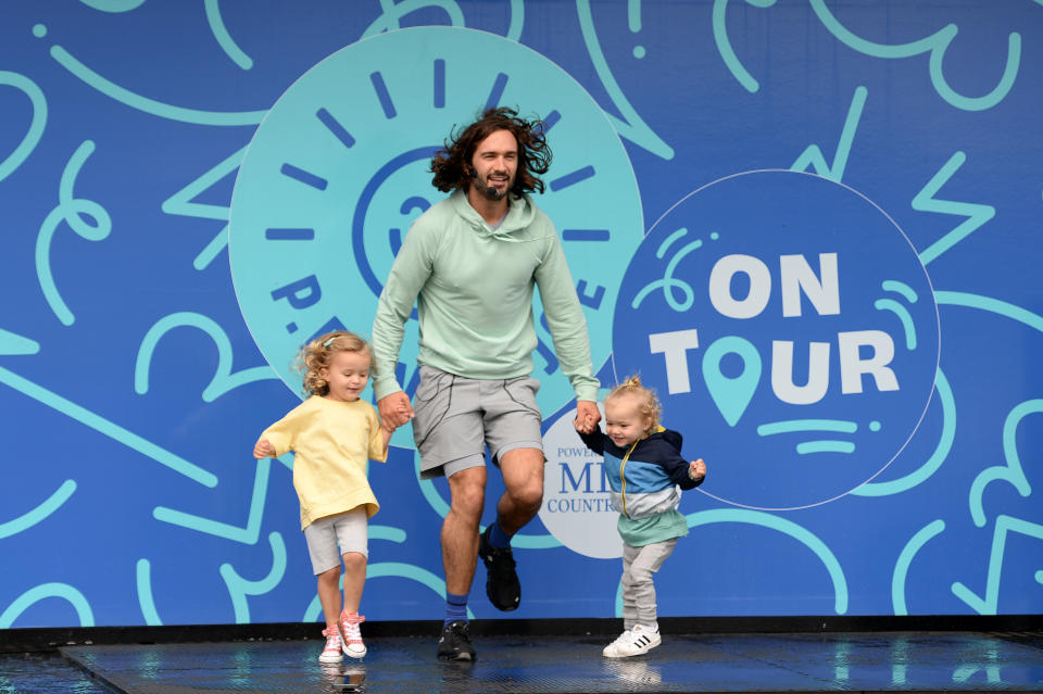 The Body Coach aka Joe Wicks Begins PE With Joe UK Tour on August 09, 2021 in Chichester, England. (Photo by Eamonn M. McCormack/Getty Images)