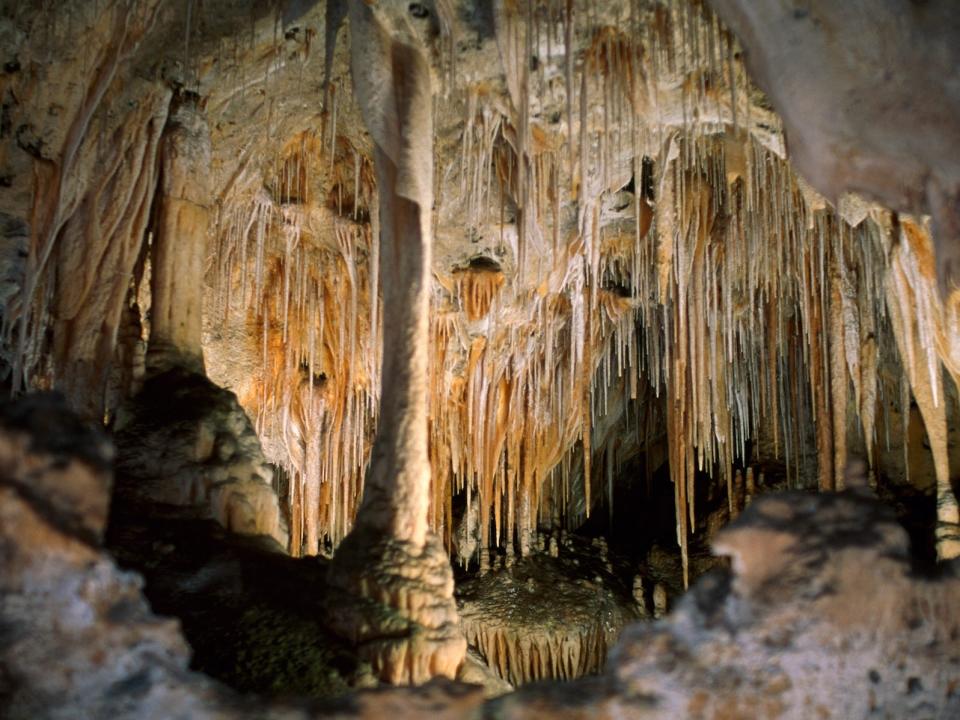 Carlsbad dripstone cave in New Mexico