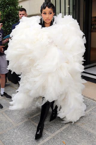 <p>KCS Presse / MEGA </p> Cardi B in Paris on July 5, 2023