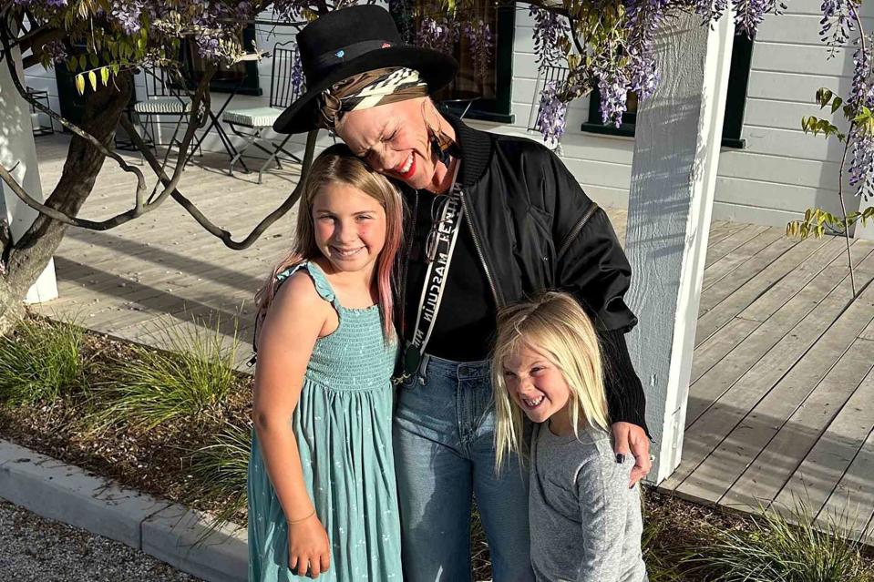 Carey Hart/Instagram Pink with son Jameson and daughter Willow