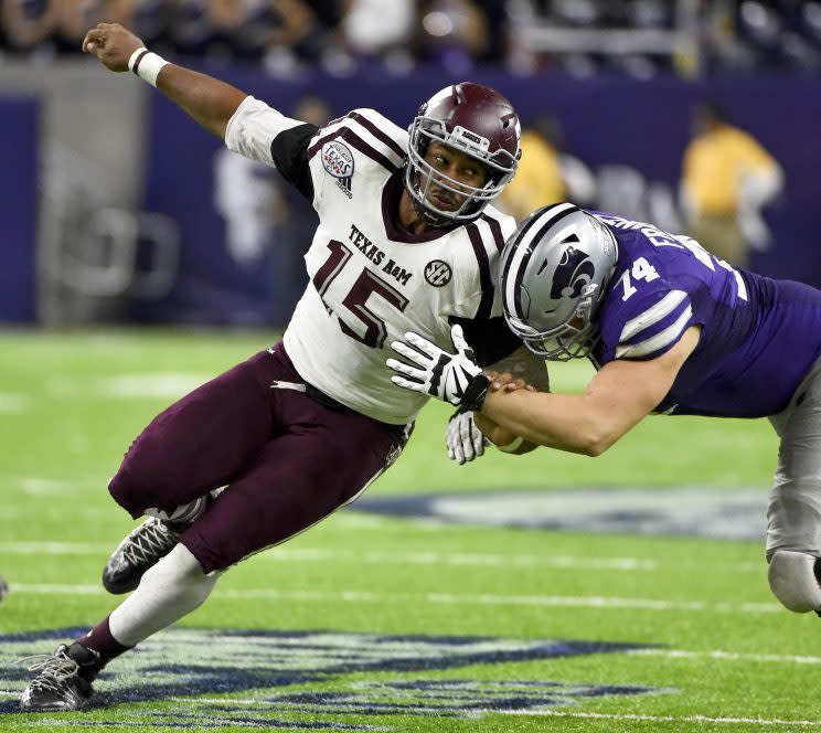 Myles Garrett is expected to be the first pick of the draft. (AP)