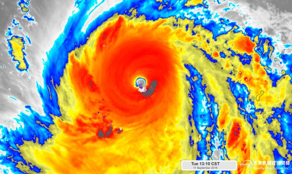 擷取自「天氣風險 WeatherRisk」臉書專頁。