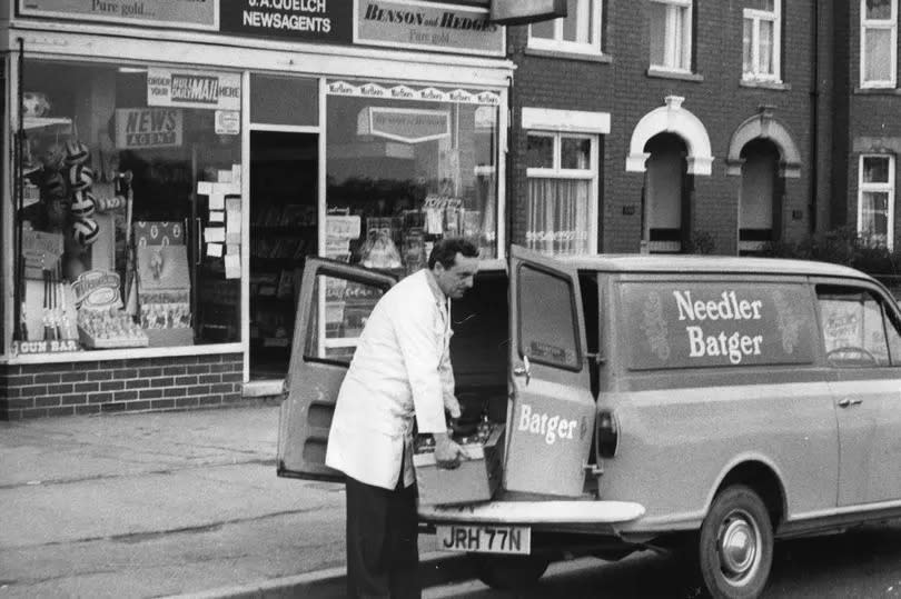 A delivery of the famous Needler pastilles arrives at a Holderness Road shop in 1979