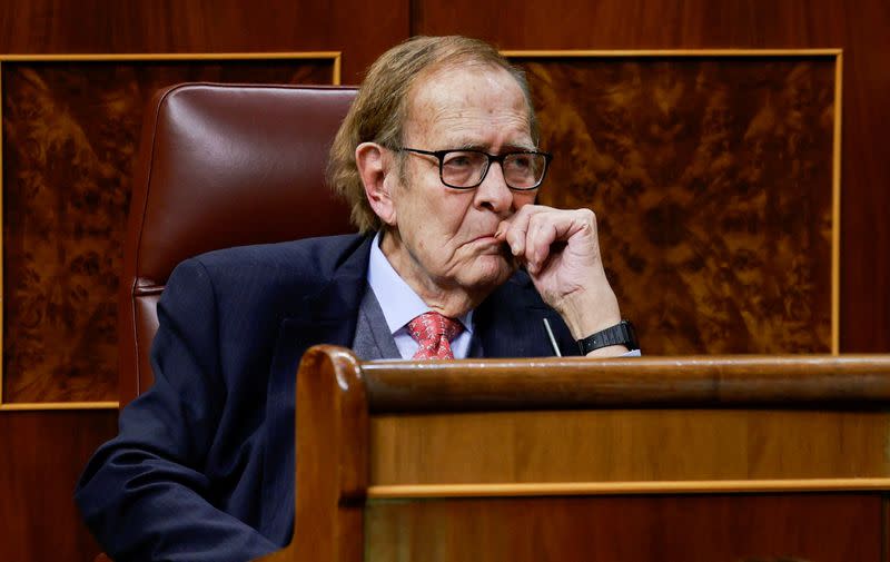 Moción de censura contra el Gobierno español en el parlamento en Madrid