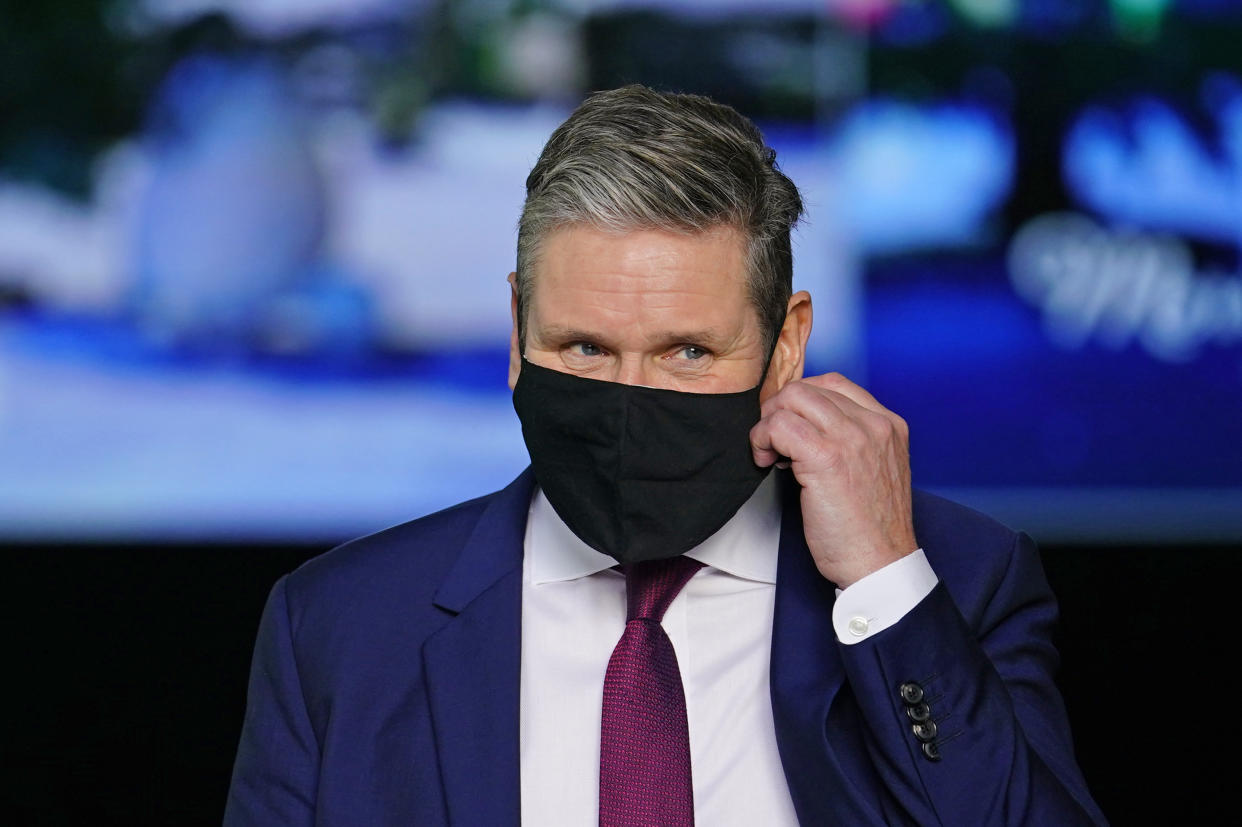 Labour Party leader Sir Keir Starmer leaves BBC Broadcasting House, London, after appearing on the BBC1 current affairs programme, The Andrew Marr show. Picture date: Sunday December 12, 2021.