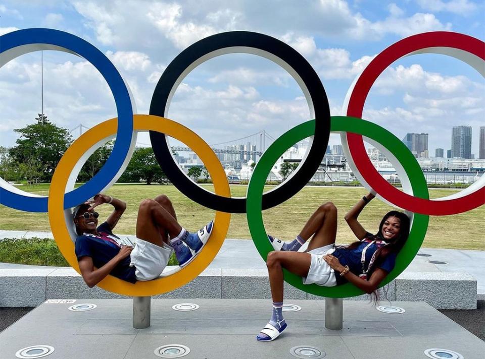 2020 Tokyo Olympics Athletes' Village, Gabby Thomas, Rachel McCoy