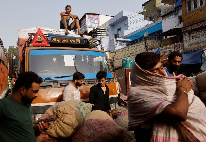 Easing of lockdown restrictions imposed to slow the spread of the coronavirus disease (COVID-19), in the old quarters of Delhi