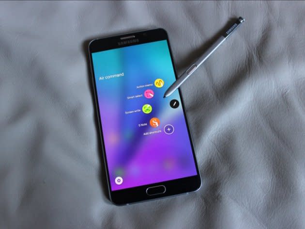 <p>No. 16: Samsung Galaxy Note 5<br> The Galaxy Note 5 is a killer big-screen phone. Like previous versions of the Note, it has a large, vibrant display and a stylus for taking notes. The new metal-and-glass design is great, too.<br> Price: $540 </p>