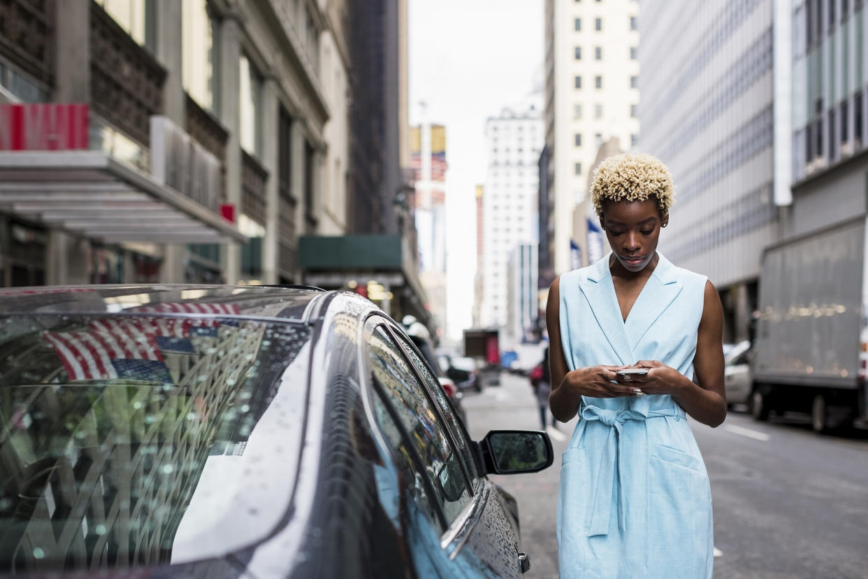 Fashionable woman in New York