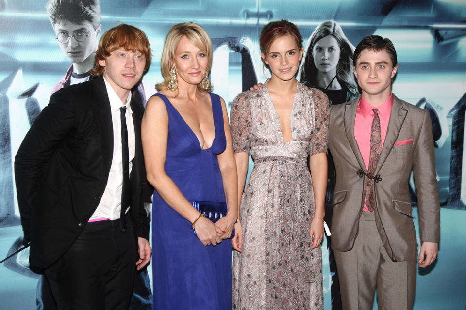 Harry Potter and the Half Blood Prince 2009 UK Premiere Rupert grint JK Rowling Emma Watson Daniel Radcliffe