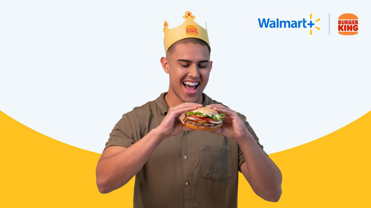 Walmart partners with Burger King to offer its members discounted food and free Whoppers