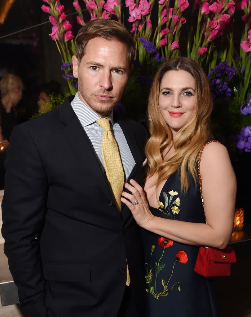 Will Kopelman and Drew Barrymore at the Cinema Society 'Miss You Already' film screening After Party, New York, America - 25 Oct 2015