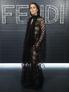 <p>In Paris, Noomi Rapace stuns at the Fendi Spring 2022 Couture show on Jan. 27.</p>