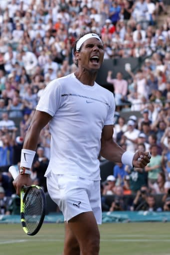 Crowd favourite: Rafael Nadal at Wimbledon in 2017