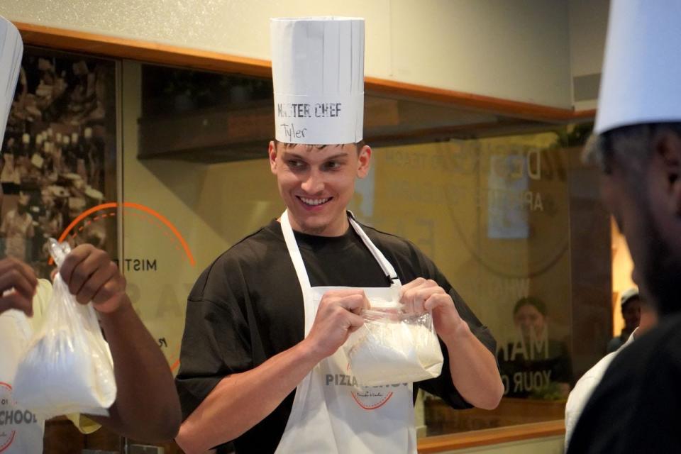 Miami Heat guard Tyler Herro collaborated on a specialty pie for Mister O1 pizzerias.