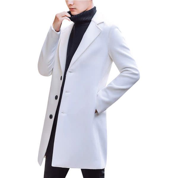 Notched Lapel Single breasted Topcoat