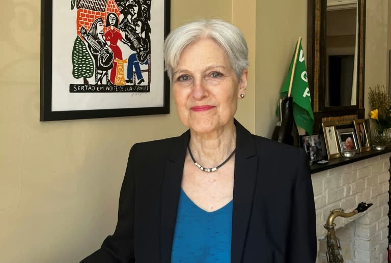 US Green Party presidential hopeful Jill Stein poses in New York on April 15, 2024 (Thomas URBAIN)