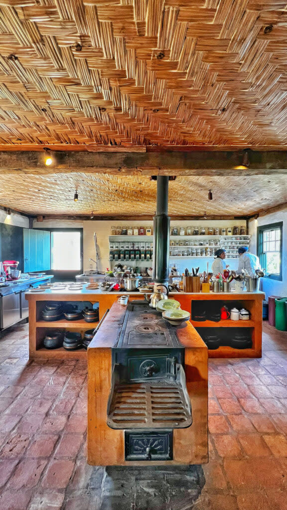 The kitchen of Mogol’s vegetarian restaurant (Image: Markus Bidaux)