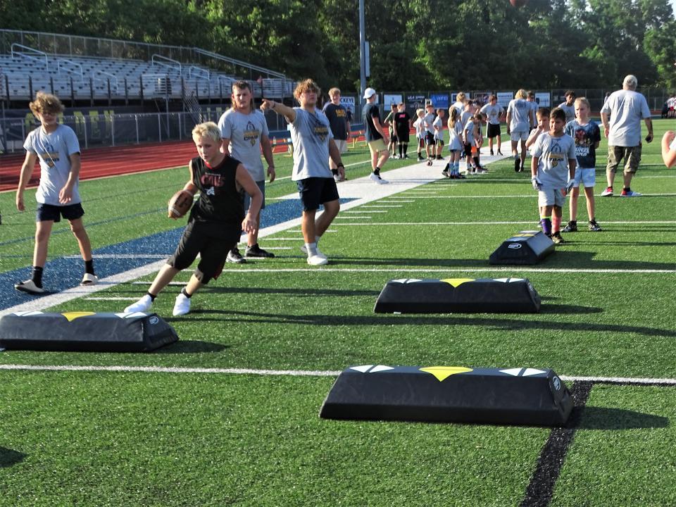 More than 250 campers attended the Lancaster Gales Youth football Camp over a three-day period at Fulton Field.