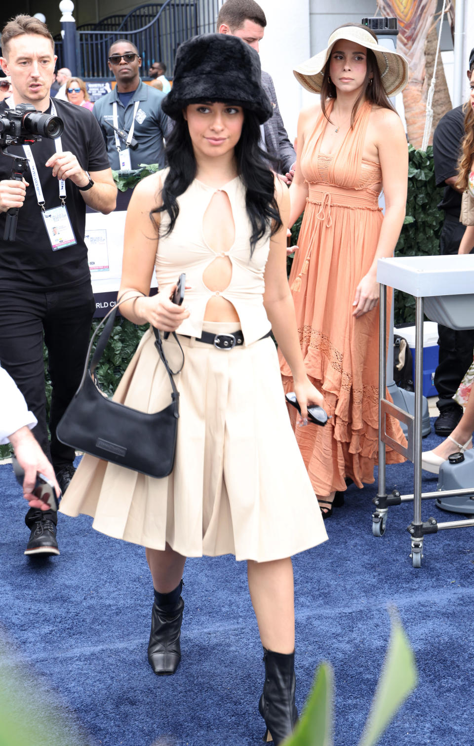 HALLANDALE, FLORIDA - JANUARY 27: Camila Cabello attends the 2024 Pegasus World Cup Presented By Baccarat at Gulfstream Park on January 27, 2024 in Hallandale, Florida. (Photo by Alexander Tamargo/Getty Images for 1/ST)