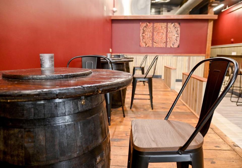 Seating area at The Daisy Tequila and Margarita Bar at 158 Cherry St. in downtown Macon.