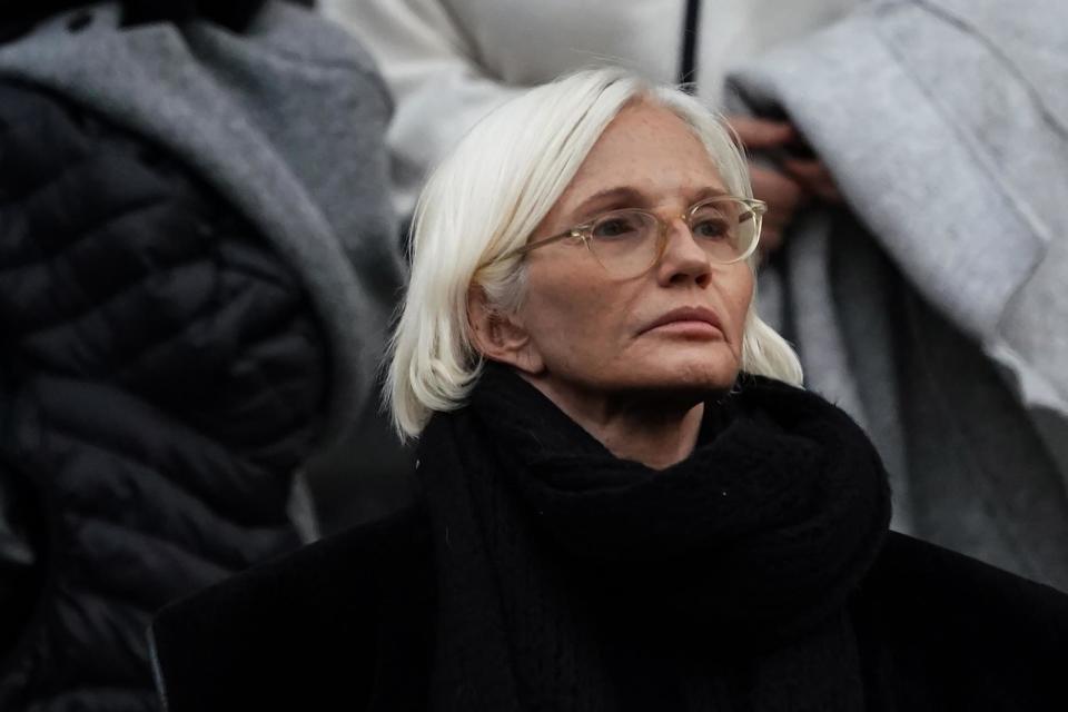 Ellen Barkin leaves Harvey Weinstein's trial on 23 January 2020 in New York City: TIMOTHY A CLARY/AFP via Getty Images