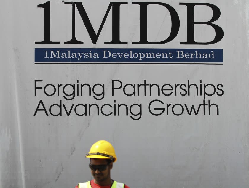 A 1 Malaysia Development Berhad (1MDB) billboard can be seen in Kuala Lumpur, March 3, 2015. — Picture by Yusof Mat Isa