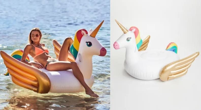 You're destined to have a magical summer on this unicorn float.