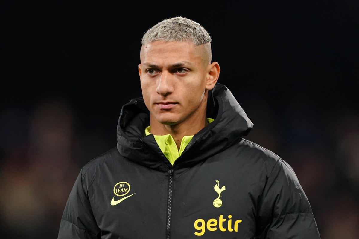 Richarlison has been urged to learn from his injury-hit season by Tottenham acting head coach Cristian Stellini (Zac Goodwin/PA) (PA Wire)