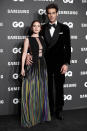 <p>El modelo Jon Kortajarena, ganador del premio a Mejor Actor Revelación, posó en los GQ Hombres Del Año con Ivana Baquero. La actriz de ‘El laberinto del fauno’ también entró en la lista de las mejor vestidas. (Foto: Gtres). </p>