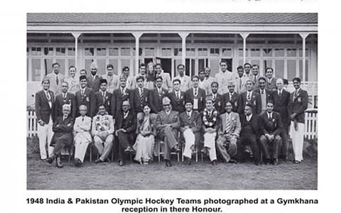 A photograph from the archives of the Indian Gymkhana Cricket Club in Osterley, Hounslow