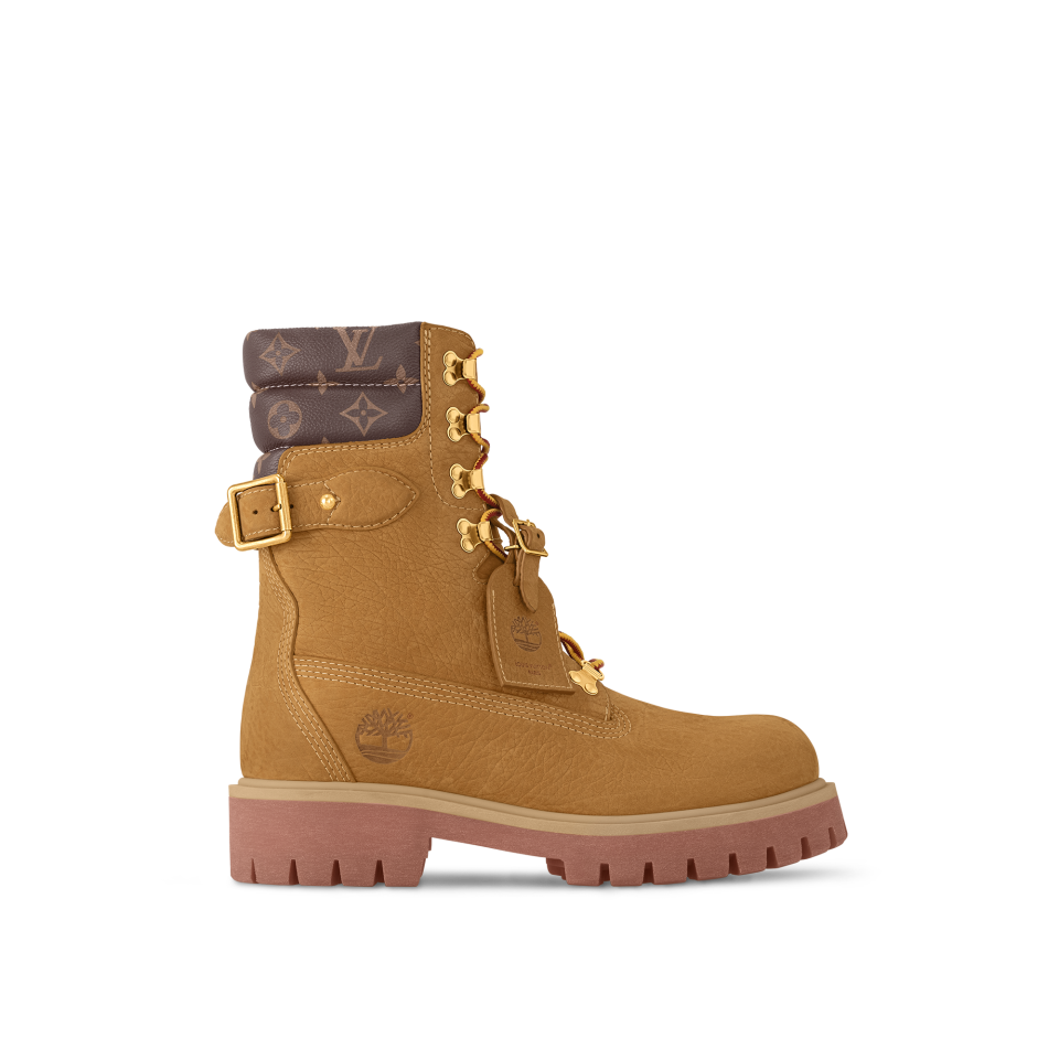 Louis Vuitton, Timberland, shoe, collaboration, details, workwear, Timbs, boots, work boots
