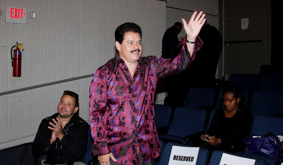 Lalo Rodríguez at Escuela Libre de Musica Ernesto Ramos Antonini. (Gladys Vega / WireImage)