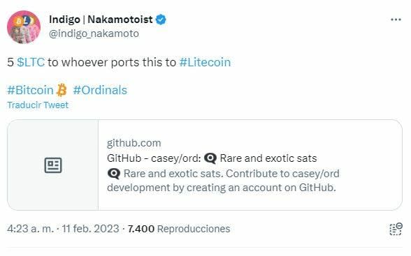 Los NFTs llegan a Litecoin gracias a los ajustes de Ordinals