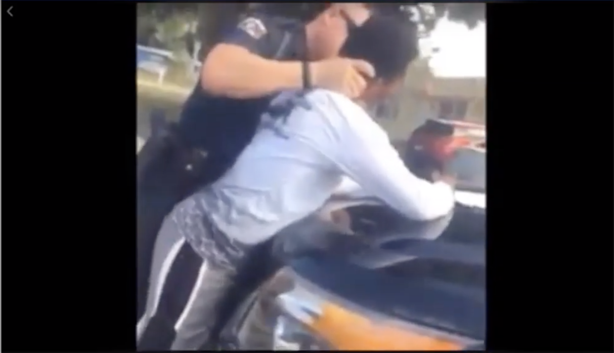 Officer Brian Livernois was fired from the Largo Police Department in Florida for putting a 17-year-old boy in a chokehold. (Screenshot: YouTube/Tampa Bay Times)