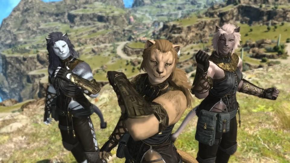 final fantasy xiv, female hrothgar in dawntrail