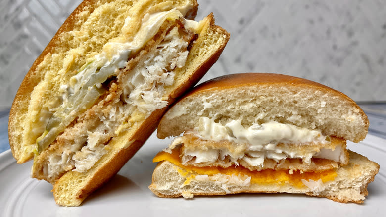 Inside both the Filet-O-Fish and Big Fish sandwiches